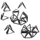 thumbnail image 5 of Clips de papel triangulares de 100 Uds., Clips de papel bonitos de diseño Triangular a prueba de herrumbre de Metal duradero para documentos de notas, 5 of 12