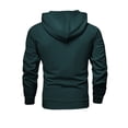 thumbnail image 5 of QHRMKOG Mens Track Suits 2 Piece Set Athletic Fit Long Sleeve Hoohed Sweatshirt and Sweatpants Solid Color Sweatsuits with Pockets Fashion Outfit Green L, 5 of 6