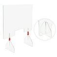 thumbnail image 4 of Yescom 3 Pack 36"x24" Sneeze Guards Acrylic Plexiglass Freestanding Protective Shield Clear Safety Barrier for Counter Shop, 4 of 12