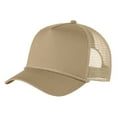 thumbnail image 1 of Mens 5-Panel Snapback Cotton/Polyester Cap Khaki, 1 of 2