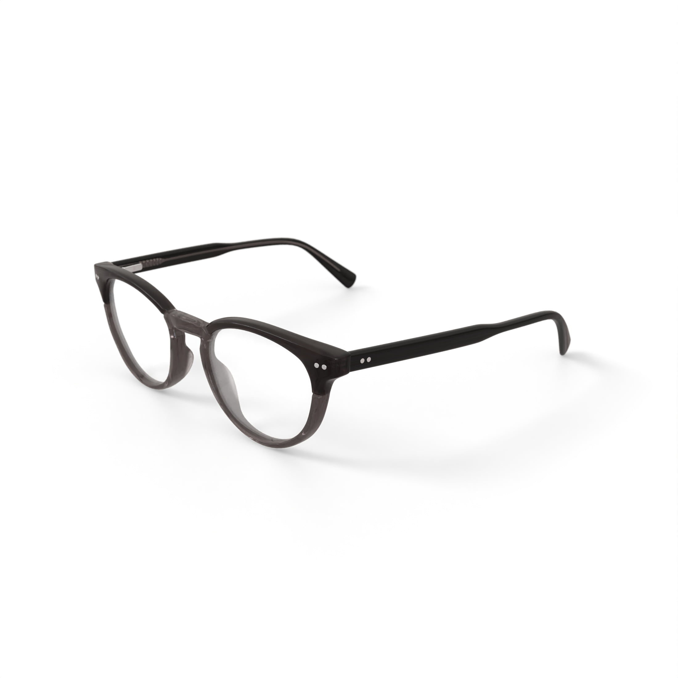 Walmart Men's MV015 David Prescription Eyeglasses with Case, Crystal Brown