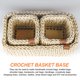 thumbnail image 5 of Uxcell Base de Canasta de Crochet de 12 Pulgadas, 2 Piezas Fondos Redondos de Madera Base Formadora Suministros para Hacer Bolsas Kit de Tejido y Punto, 5 of 5
