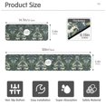 thumbnail image 3 of Yayeee Faucet Mat for Kitchen Sink 30" Diatomite Long Splash Guard Pad, Dark Green Flowers Pattern, 2 Pack, 3 of 7