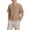 Khaki, variant on BFHHYA Boys Casual Henley Shirt Cotton Linen Button Down Shirts Basic Crewneck Short Sleeve Blouse Tees for Boys Size 5-15 Years