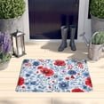 thumbnail image 2 of Pioneer Flower Floral Print Flannel Non Slip Door Rugs,Washable Door Mats Indoor,Decorative Door Mats,Dirt-Resistant and Absorbent Doormat for Entrance,Bedroom,Kitchen,Bathroom,23.5"x16", 2 of 5