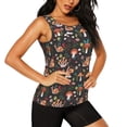 thumbnail image 2 of Balery Mushroom With Snails Camiseta sin mangas estampada ligera para mujer, tops de entrenamiento sin mangas, camisetas de yoga transpirables de secado rápido.-Medium, 2 of 7