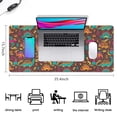 thumbnail image 5 of Long Mouse Pads for Desk,Colorful Dinosaurs Abstract Shapes Desk Mats on Top Of Desks, Desk Mouse Pad Extra Large with 3mm Non-Slip Base and Stitched Edge for Gaming,Work,Home 35.4"x15.7", 5 of 5