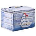 thumbnail image 3 of Mediterranean Style Wooden Jewelry Candy Box Portable Small Storage Case(sail), 3 of 9