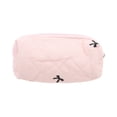 thumbnail image 1 of Bolsas de maquillaje de bordado de lazo duraderas de 1 pieza, rosa, poliéster, 1 of 3
