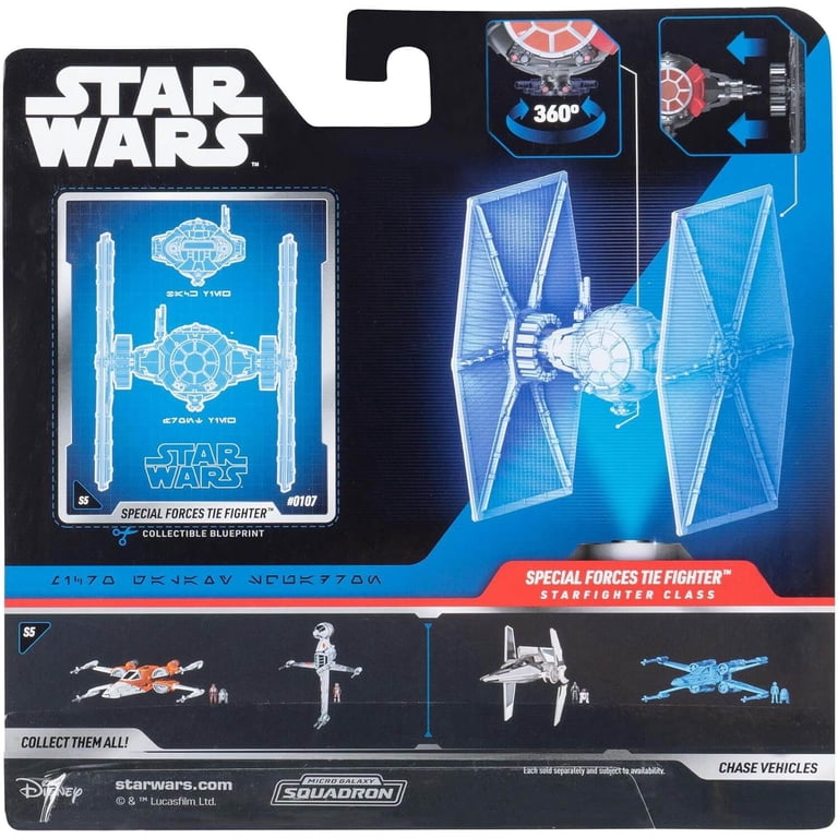 STAR WARS Micro Galaxy Squadron - TIE Bomber De 5 Pulgadas Con Microfigura De Piloto TIE
