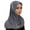 Grey, variant on Fgnfyis Women's Solid Color Elastic Hijab Headband Stretchable Fashionable Headwear Scarf Wrap Accessory BU3 One Size