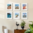 thumbnail image 2 of Sindcom 6 Pack 11x14 Picture Frames,Display Pictures 8x10 with Mat or 11x14 Without Mat,Gallery Wall Photo Frames, Wiite, 2 of 9