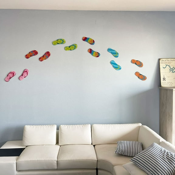 VictoryStore Acrylic Sandal Wall Art, 12 Pieces