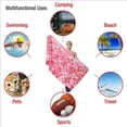 thumbnail image 4 of Beach Towel, Microfiber Sand Free Beach Towel, Lightweight, Quick Dry, Oversized(63" x 31.5") for Adults,Men,Women,Kids Swimming, Sports, Beach, Fitness room,Outdoor Traveling on Vacation, 4 of 6