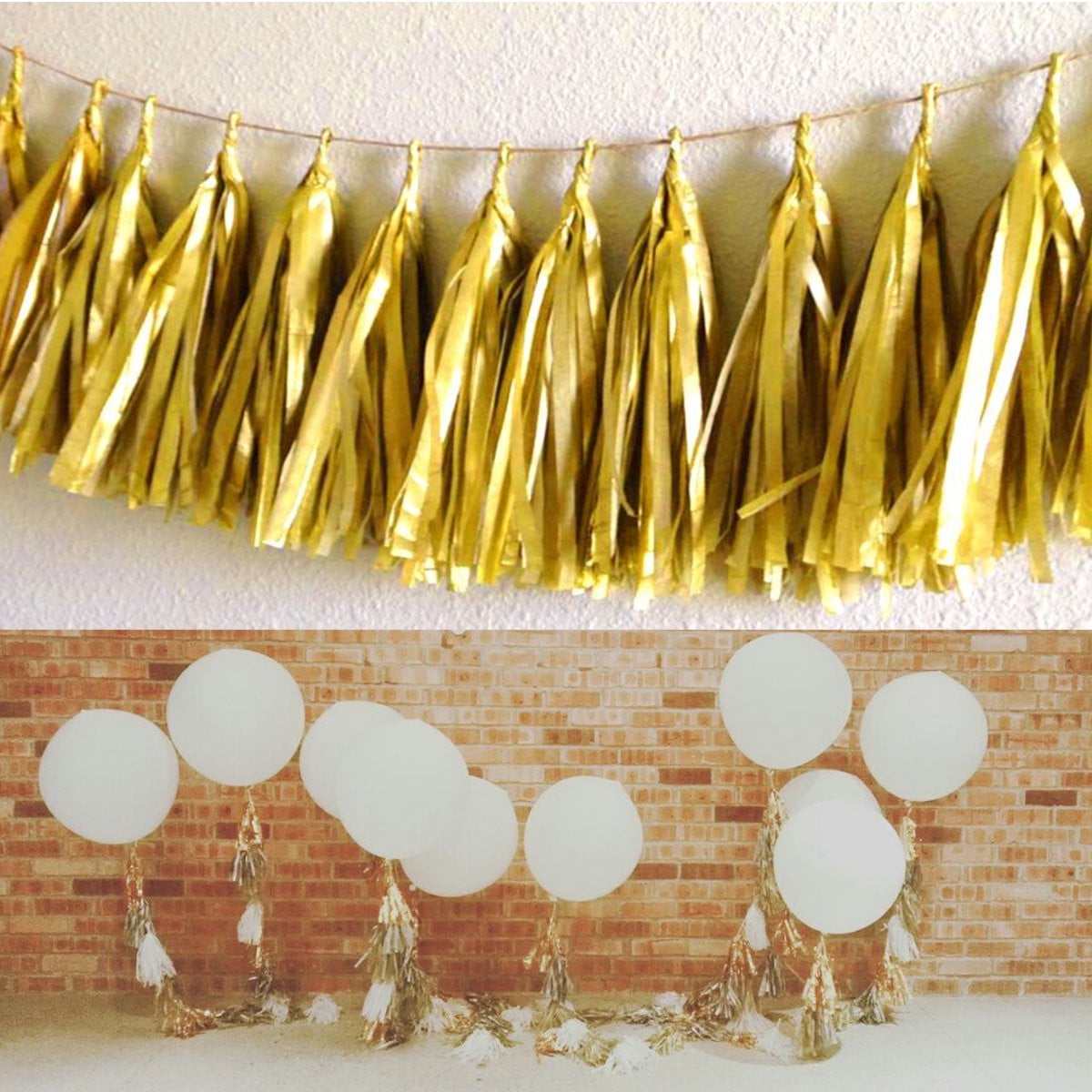 paper garland wedding decoration