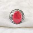 thumbnail image 7 of NEW Coral Mans Ring, Natural Red Coral Ring, Unisex Ring, Silver Jewelry, 925 Silver Ring, Birthday Gift, Heavy Mens Ring, Arabic Design, Ottoman Style Ring, Christmas, Turkey Mens Signet Ring, 7 of 7