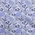 thumbnail image 1 of oneOone Velvet Medium Blue Fabric Floral Retro Craft Projects Decor Fabric Printed By The Yard 58 Inch Wide, 1 of 5
