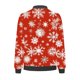thumbnail image 5 of Sudadera informal de manga larga con capucha y chaquetas para mujer Sudadera holgada de manga larga con cremallera Chaqueta informal de béisbol de punto grueso Chaqueta de poliéster para mujer, 5 of 5