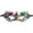A003- Multicolor, variant on Half Face Party Mask, Lace Masquerade Mask, Gold Masquerade Mask for Women, Carnival Mask for Women, Colorful Gradient Hollow Out Design, 9X4.5 in Size, Fitted with Adjustable