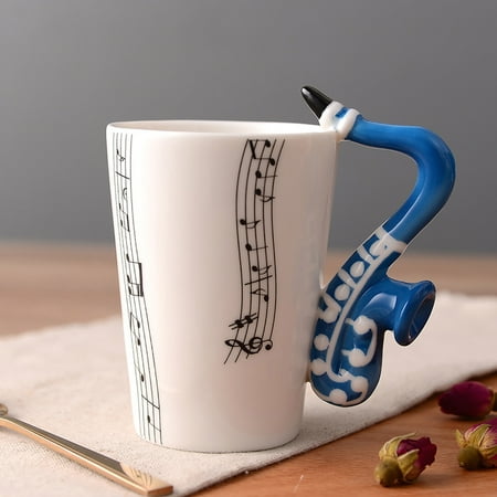 

GiliGiliso Clearance Musician s Coffee Mugs - 10 Creative Designs Guitar Mug Electric Guitar Heartbea