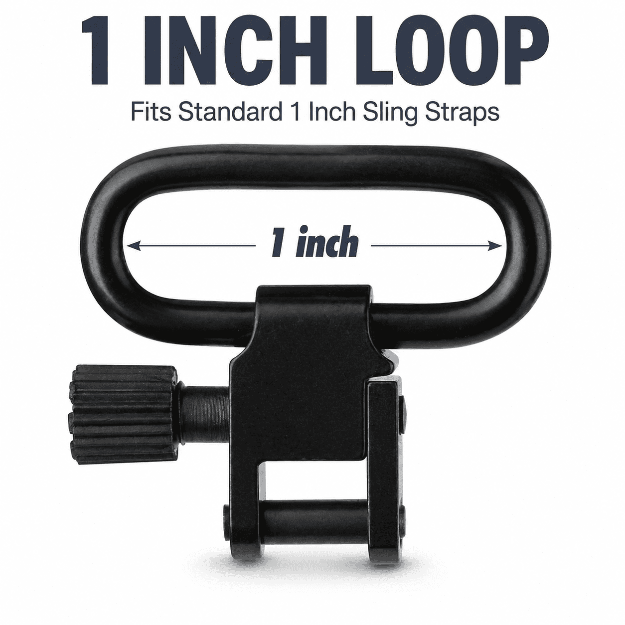 6-Pack Metal Sling Swivels Quick Release Two-Point Sling Mount Accessories for Outdoor Hunting Gear 1-Inch