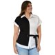 thumbnail image 2 of Blusa combinada Roman Fashion/Tallas Extras, 1948 blanco 42 Roman Fashion BL-MIC-1948-BLANCO, 2 of 7