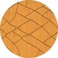 thumbnail image 1 of Ahgly Company Indoor Round Solid Orange Modern Area Rugs, 8' Round, 1 of 4
