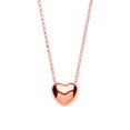 thumbnail image 2 of Rose Silver Jewelco London Bubbly 3D Love Heart Charm Necklace 16 inch, 2 of 4