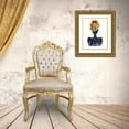 thumbnail image 3 of Brown, Tabitha 12x14 Gold Ornate Wood Framed with Double Matting Museum Art Print Titled - Flower Crown Silhouette IV, 3 of 4