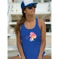 thumbnail image 2 of Happy Mom Child Watercolor Racerback Tank Women -Image by Shutterstock, Female XX-Large, 2 of 4