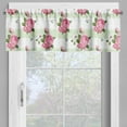 thumbnail image 2 of Ambesonne Peony Window Valance, Daisies Flowers Bouquet Art, 54" X 18", Pale Green Pink, 2 of 5