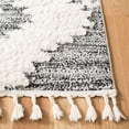 thumbnail image 3 of SAFAVIEH Moroccan Tassel Shag Desmond Area Rug, Ivory/Grey, 8' x 10', 3 of 7