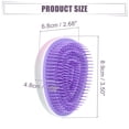 thumbnail image 6 of Unique Bargains Hair Brush Travel Portable Hair Brush Mini Egg Shape Massage Hair Brush for Women Gradient Purple, 6 of 7
