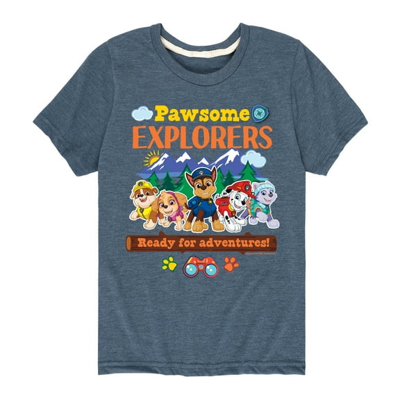 Paw Patrol - Pawsome Explorers - Toddler And Youth Short Sleeve Graphic T-Shirt