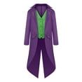 thumbnail image 1 of Vêtements Parent-Enfant d'Halloween pour Hommes Vêtements Rétro Enfants Mi-Long Punk Rétro Smoking, 1 of 1