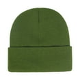 thumbnail image 2 of Pxiakgy Clearance Sale!! Winter Hats for Men Women Beanie Warm Cuffed Soft Knit Outdoor Skull Cap Satin Lined Beanie for Knit Satin Lined Winter Hats for Silk Lined Beanie Cap Warm Beanie Hat Green, 2 of 8