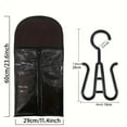 thumbnail image 5 of 3/6Pcs Long Hair Extensions Storage Bag Non-Woven Dust Proof Wigs Carrier Bags With Plastic Hanger For Home Salon Organizer, 5 of 14