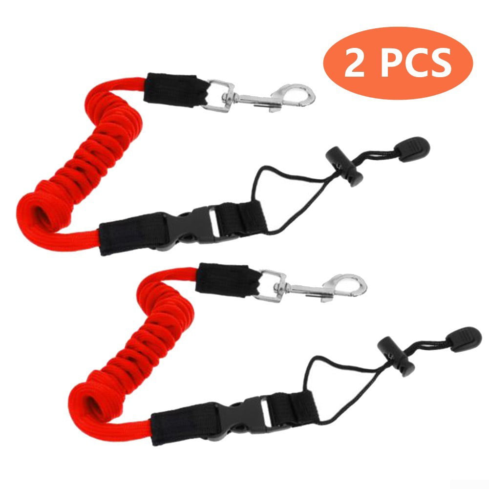 Details about   1-2 Kayak Canoe Elastic Paddle Leash Safety Fishing Rod Lanyard Accessories Rope 