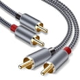 thumbnail image 3 of 6X Cable Estéreo RCA, [6 Pies / 1,8 M, Doble Blindado Chapado En Oro] Cable de Audio Estéreo 2RCA Macho A 2RCA Macho para Cine En Casa, 3 of 9