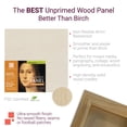 thumbnail image 4 of AMPERSAND ART SUPPLY UPWP751818 ARTIST PANEL UNPRIMED BASSWOOD PANEL 7/8 INCH CRADLED 18X18, 4 of 4