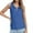 Blue, variant on Hiiyo Women's Casual Solid Color Tank Top Summer Breathable Sleeveless Shirt, Purple L