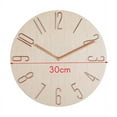 thumbnail image 2 of Simple Wall Clock 12 Inch Living Room Home Watch Fashion Bedroom Clock-Beige, 2 of 6