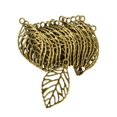 thumbnail image 1 of GUOOL Lot de 2-3 20 Pcs Breloques Rétro Bronze Feuille Creuse Connecteurs DIY 2 Pcs, 1 of 7