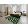 thumbnail image 5 of Ahgly Company Machine Washable Indoor Square Transitional Night Black Area Rugs, 4' Square, 5 of 7