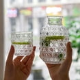 thumbnail image 3 of Water Carafe And Glass Set Vintage Night Drinking Cup Set Clear Bedside Glass Juice Pitcher for Water Tea Juice, 3 of 8