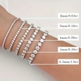 thumbnail image 4 of 925 silver moissanite tennis bracelet/blazing/temperament fashion/party/anniversary/gift for boyfriend and girlfriend/18K gold plated/holiday gift, 4 of 6