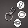 thumbnail image 4 of 3 llaveros de metal, anillos de acero, llaveros para hombres y mujeres, llaveros desmontables de liberación rápida, clips para llaves de acero inoxidable, 4 of 8