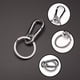 thumbnail image 4 of 3 llaveros de metal, llaveros de acero, llaveros para hombres y mujeres, llaveros desmontables de liberación rápida, clips de llave de acero inoxidable, 4 of 8