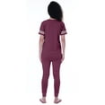 thumbnail image 4 of Moomaya Womens Plain Nightwear Set w/ Pyjama Cotton Sleepwear 2 Pcs Nightdresses, 4 of 8