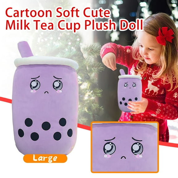 Brwvolix Plush Stuffed Animal,Soft Cute Milk Tea Cup Doll(35CM)